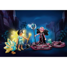 Crystal Fairy si Bat Fairy cu animalul de suflet